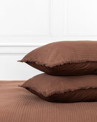 Hendricks Chocolate Cotton Shams (set of 2)