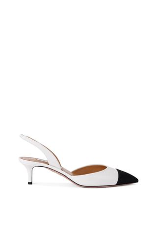 Womens Aquazzura White Leather Milanese Slingback Pumps 50 | Harrods Uk