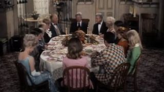 The Clampetts have Thanksgiving dinner with friends on The Beverly Hillbillies