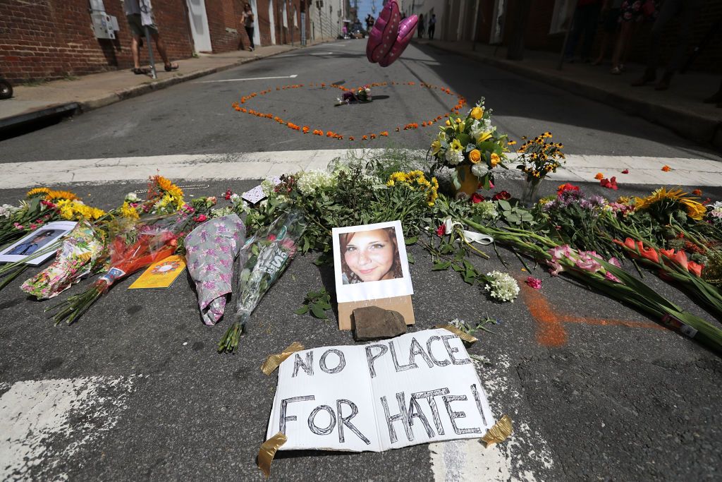 A memorial for Heather Heyer.