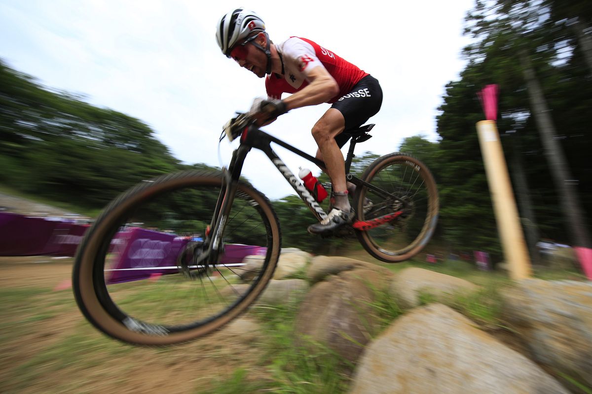 Tokyo 2020 Olympic Games - Olimpiadi Tokyo 2020 - Men&acirc;s MTB Race - Izu Mountain Bike Course 41km - 26/07/2021 - Mathias Flueckinger (SUI) - photo Luca Bettini/BettiniPhoto&Acirc;&copy;2021
