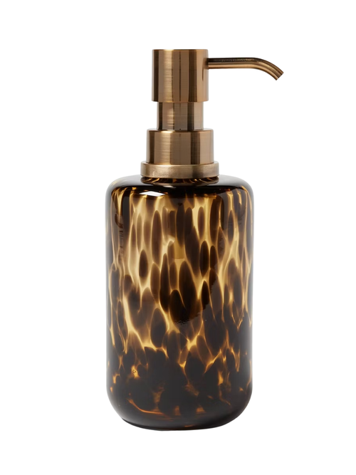 Colored Glass Tortoise Soap Pump 