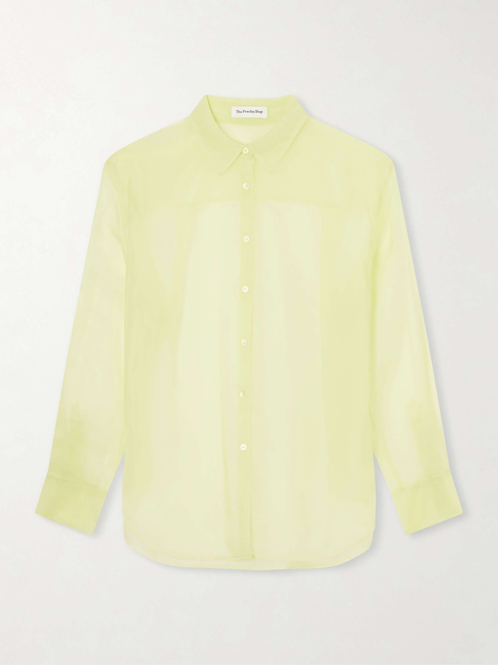 Peri Sheer Silk-Blend Shirt