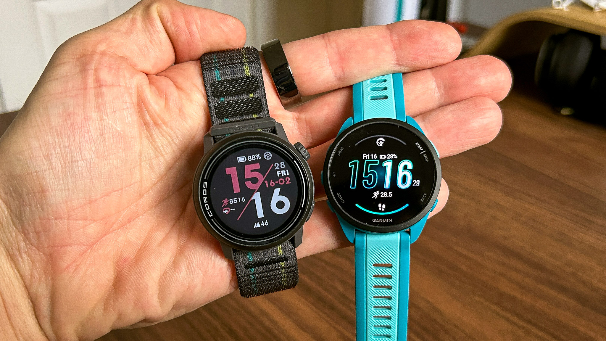 I used the Garmin Forerunner 165 and Coros Pace 3 to see which is better