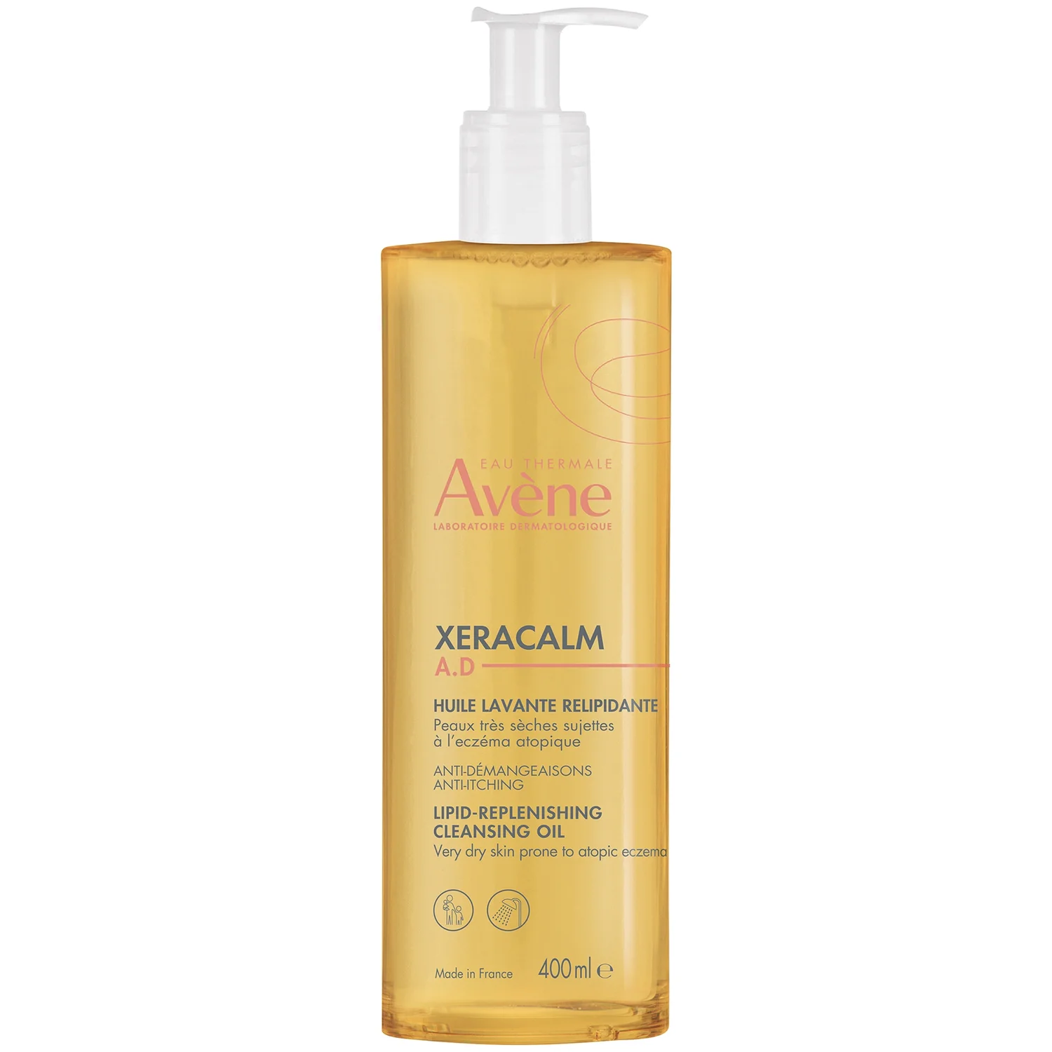 Avène Xeracalm A.d Lipid-Replenishing Cleansing Oil for Dry, Itchy Skin 400ml