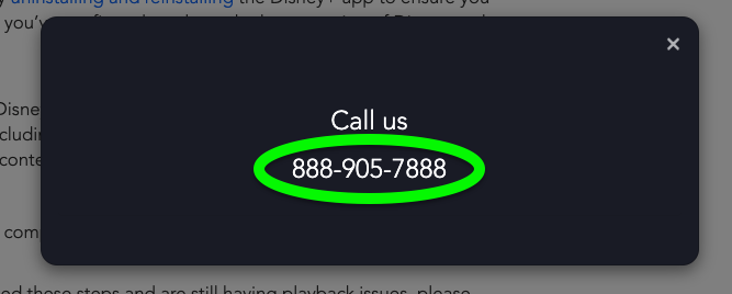 How to Get Disney Plus Customer Service: Call the number