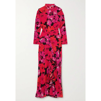 Rixo Dani Open-back Ruffled Floral-print Silk Midi Dress: £335