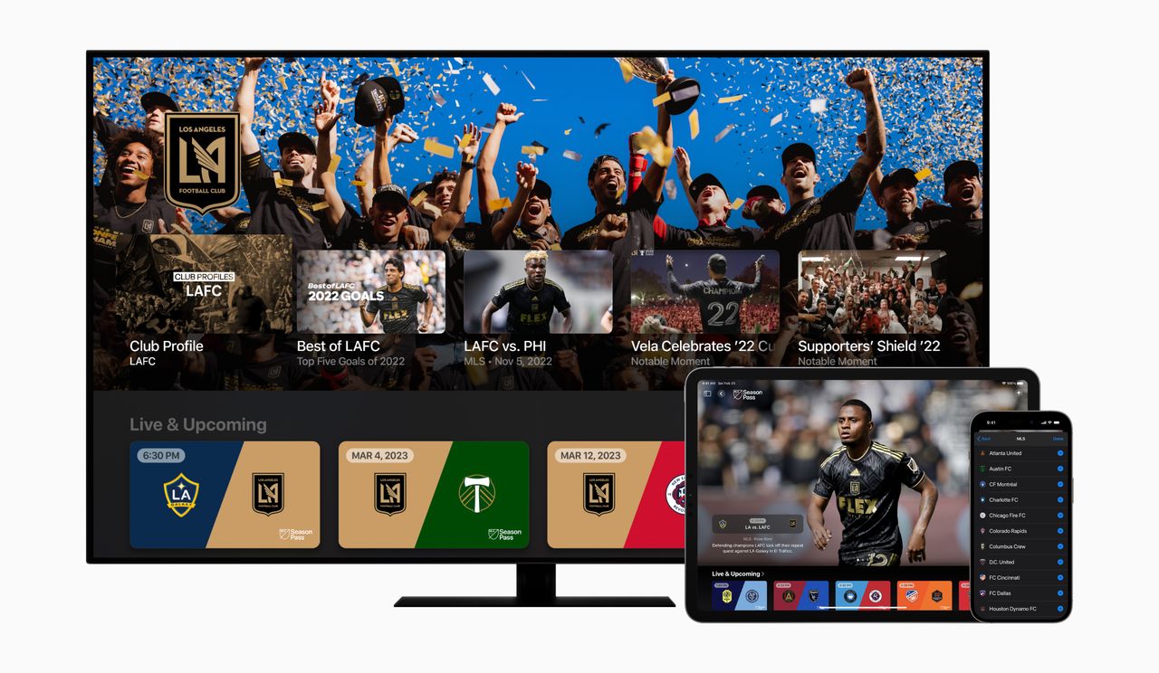 Apple TV app showing MLS