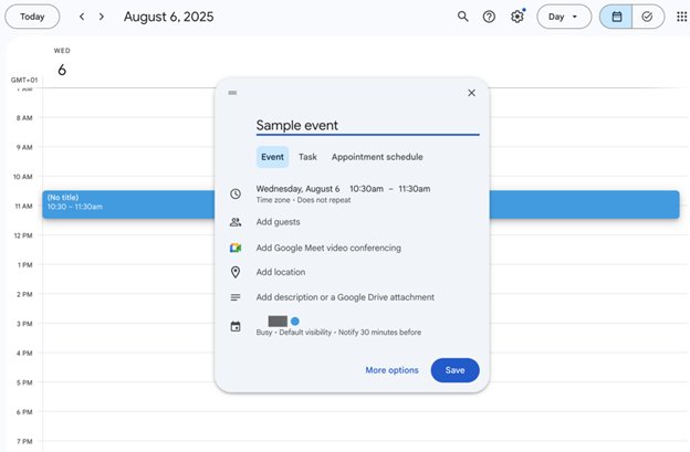 Google Calendar 2