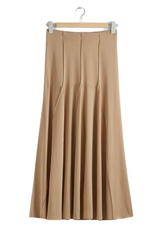 Pleated Midi Skirt