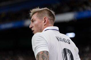 Toni Kroos of Real Madrid Cf in action during a match between Real Madrid v Cadiz CF as part of LaLiga in Madrid, Spain, on November 10, 2022
