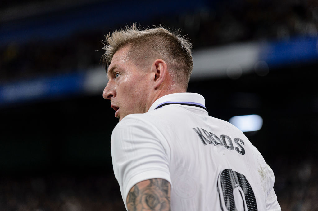 Toni Kroos of Real Madrid Cf in action during a match between Real Madrid v Cadiz CF as part of LaLiga in Madrid, Spain, on November 10, 2022