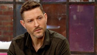 Michael Graziadei as Daniel looking concerned in The Young and the Restless