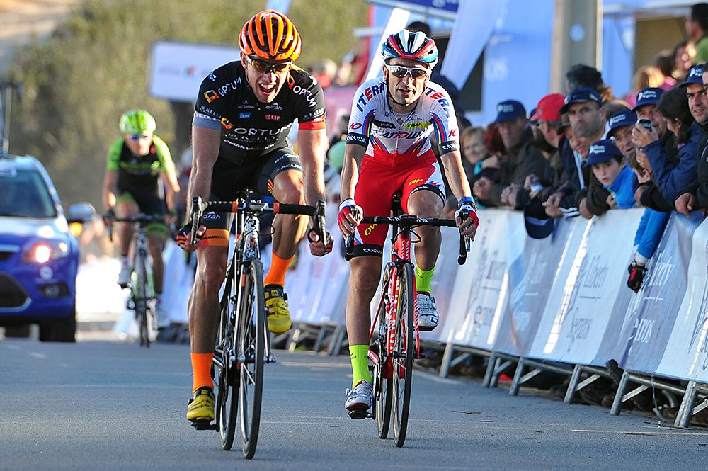 Michael Woods (Optum) finishes fifth on the day ahead of Tiago Machado (Katusha)