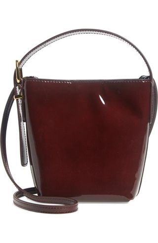 The Essential Micro Patent Leather Bucket Tote