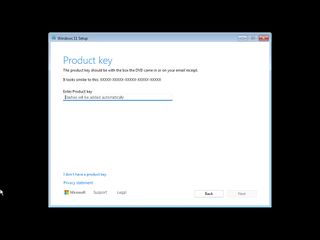 Setup product key