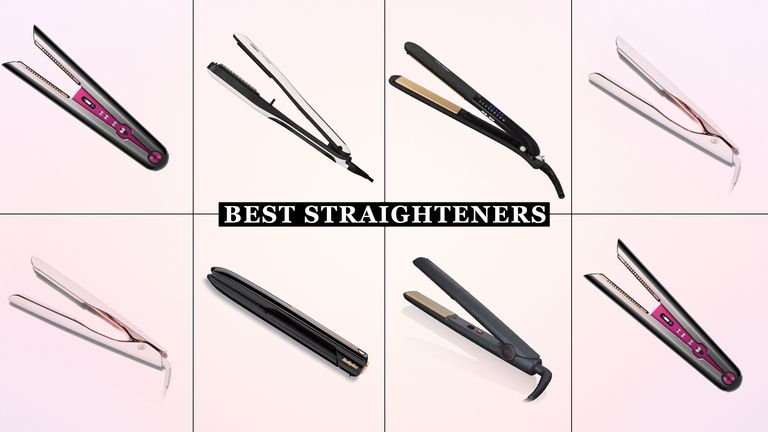 best hair straighteners: featuring the Dyson Corrale, T3 Lucea ID Smart Straightening & Styling Iron, GHD Original IV Styler, and more