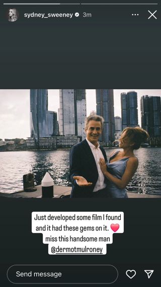 Sydney Sweeney's BTS film photos of her and Dermot Mulroney on Anyone but You