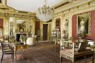 The Saloon of Polesdon Lacey, the National Trust