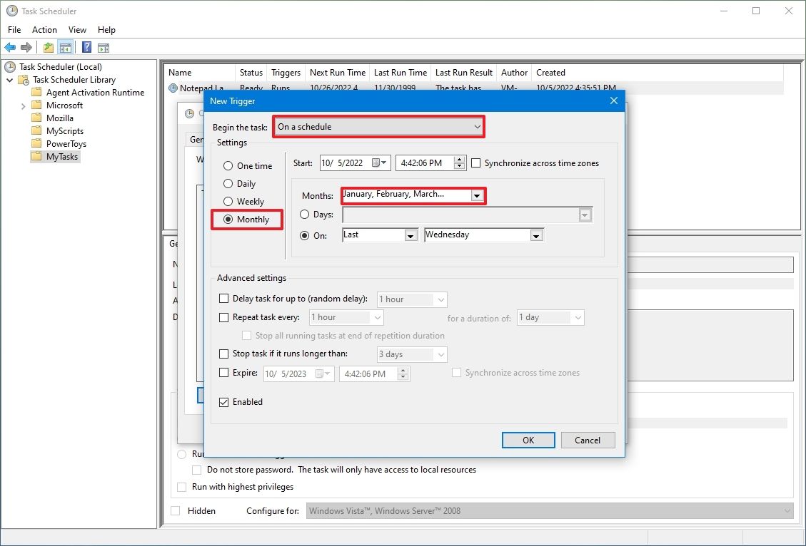 How To Create An Automated Task Using Task Scheduler On Windows 10 ...