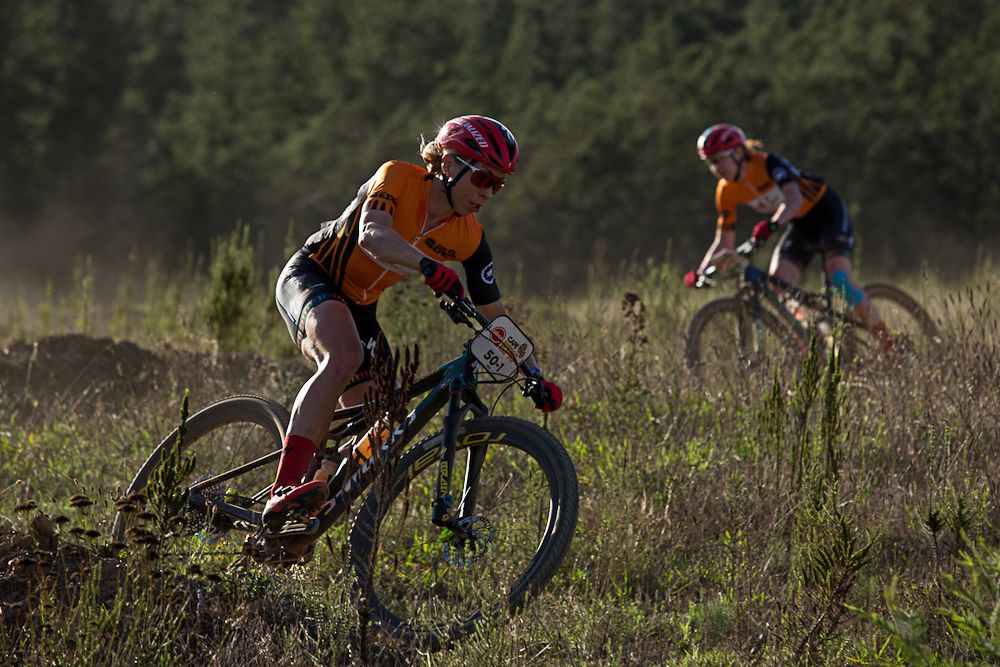 Anna van der Breggen and Annika Langvad at Cape Epic