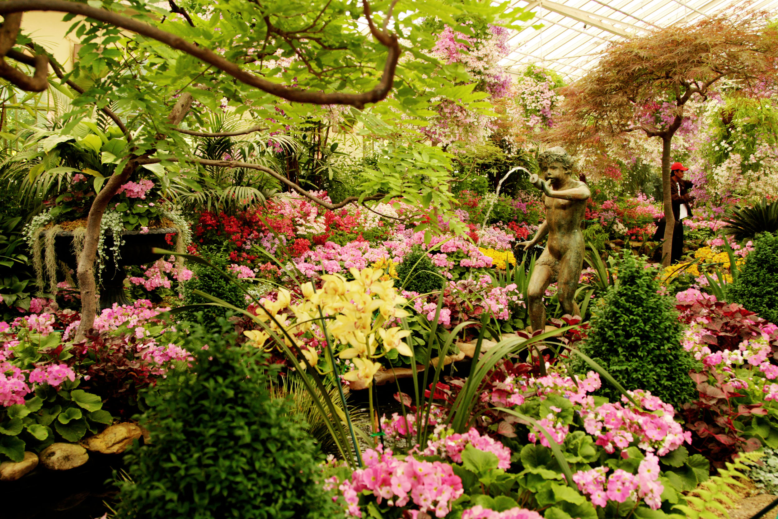 The 1930 Spanish Mission-style conservatory at Fitzroy Garden.