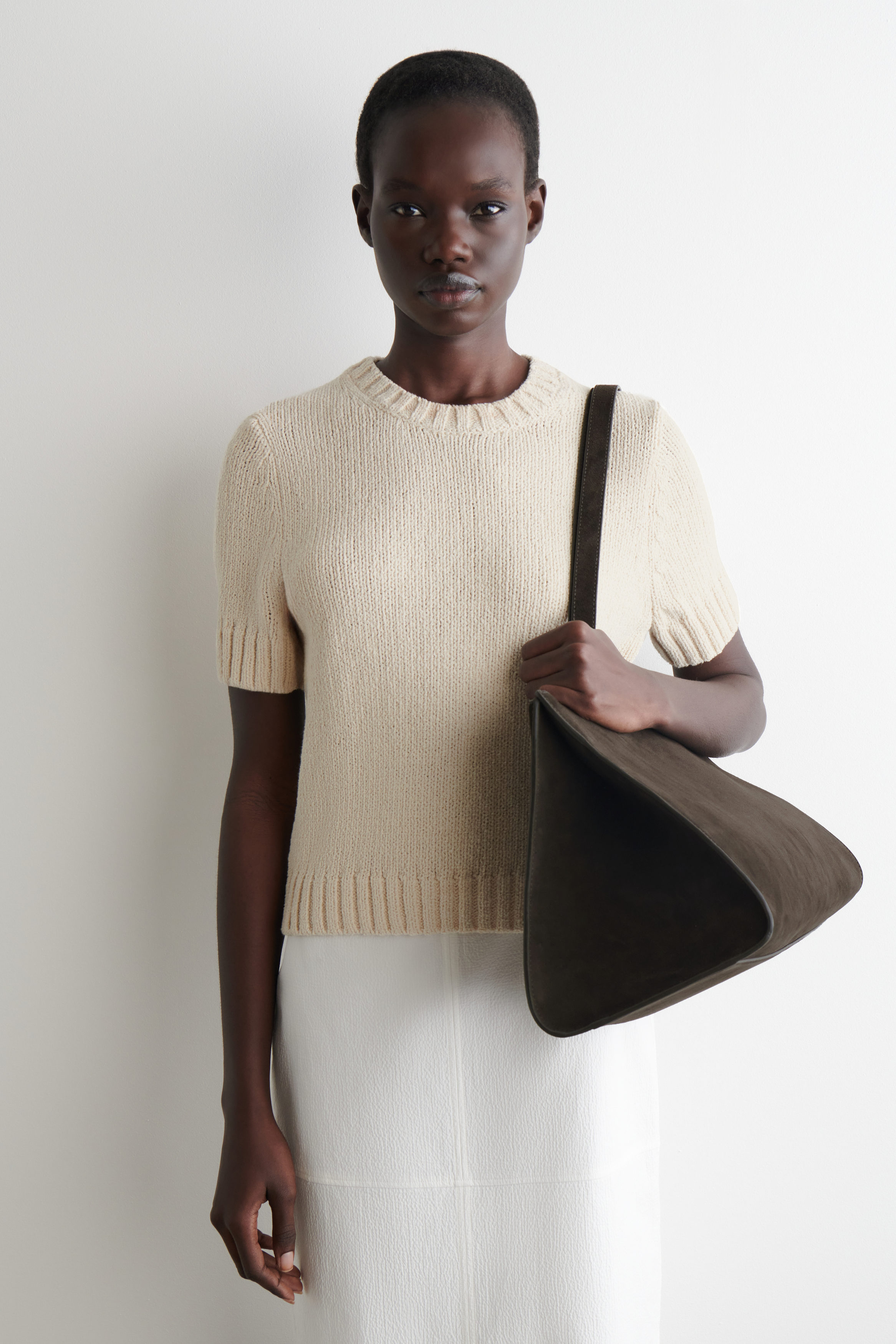 Knitted Cotton T-Shirt