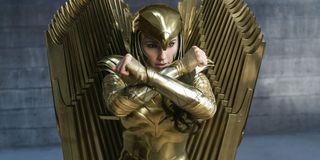 Gla Gadot in Golden Eagle armor in Wonder Woman 1984