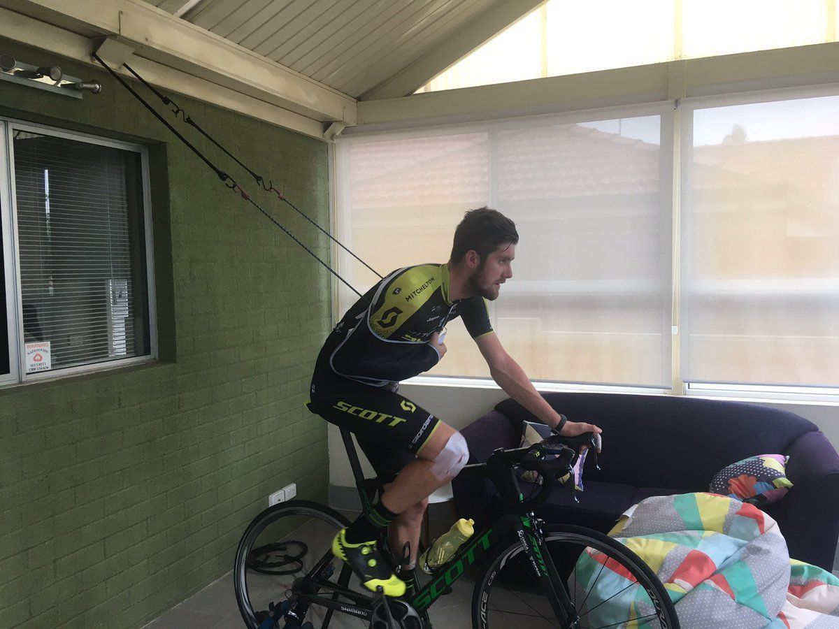 Luke Durbridge back in training after nationals crash