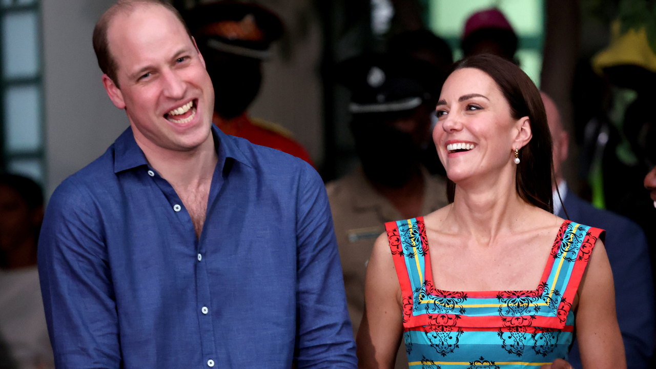 Prince William, Duke of Cambridge and Catherine, Duchess of Cambridge visit Trench Town Culture Yard Museum where Bob Marley used to live, on day four of the Platinum Jubilee Royal Tour of the Caribbean on March 22, 2022 in Kingston, Jamaica. The Duke and Duchess of Cambridge are visiting Belize, Jamaica, and The Bahamas on their week-long tour.