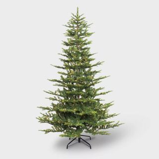 7.5ft Pre-Lit Sierra Pine Artificial Christmas Tree against a white background.