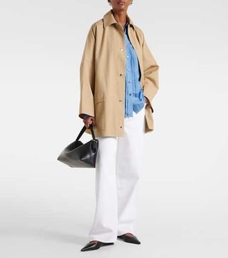 Oversized Cotton Twill Jacket