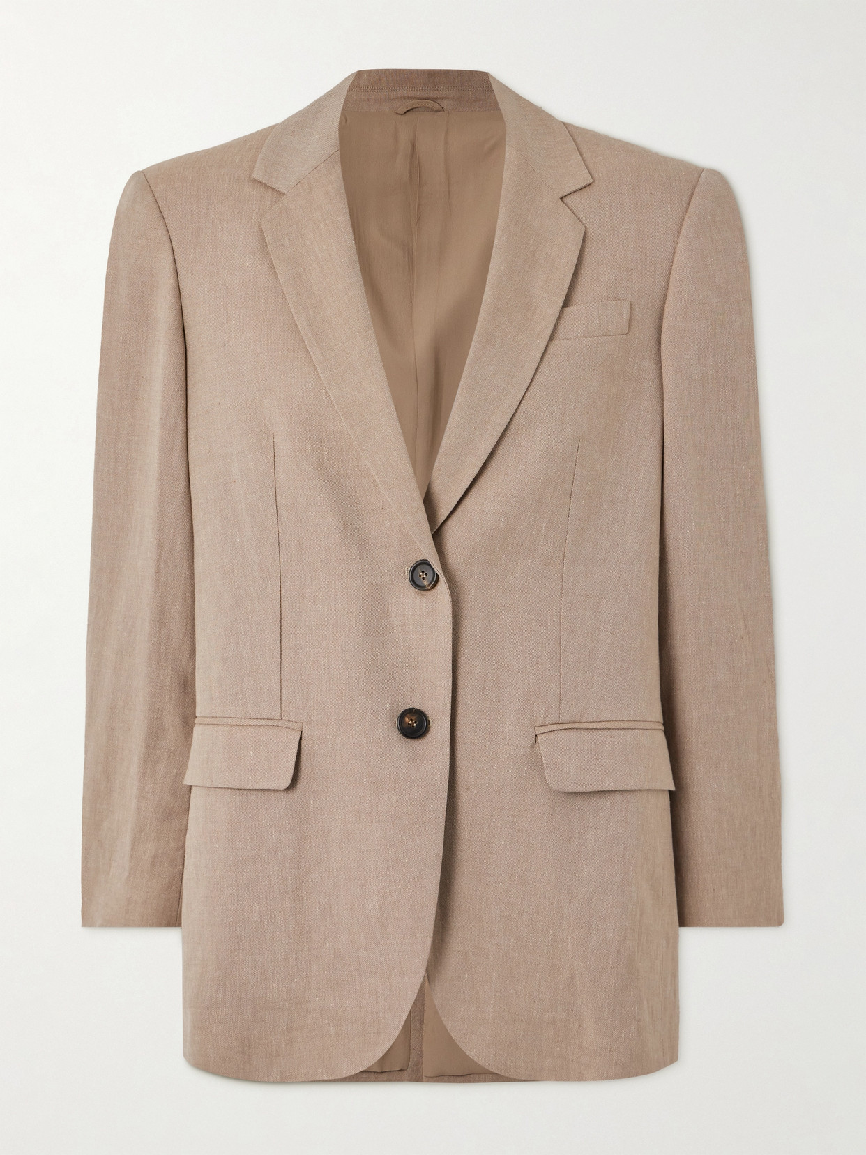 Linen and Wool-Blend Blazer