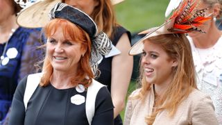 Sarah Ferguson, Duchess of York and Princess Beatrice attend day 4 of Royal Ascot