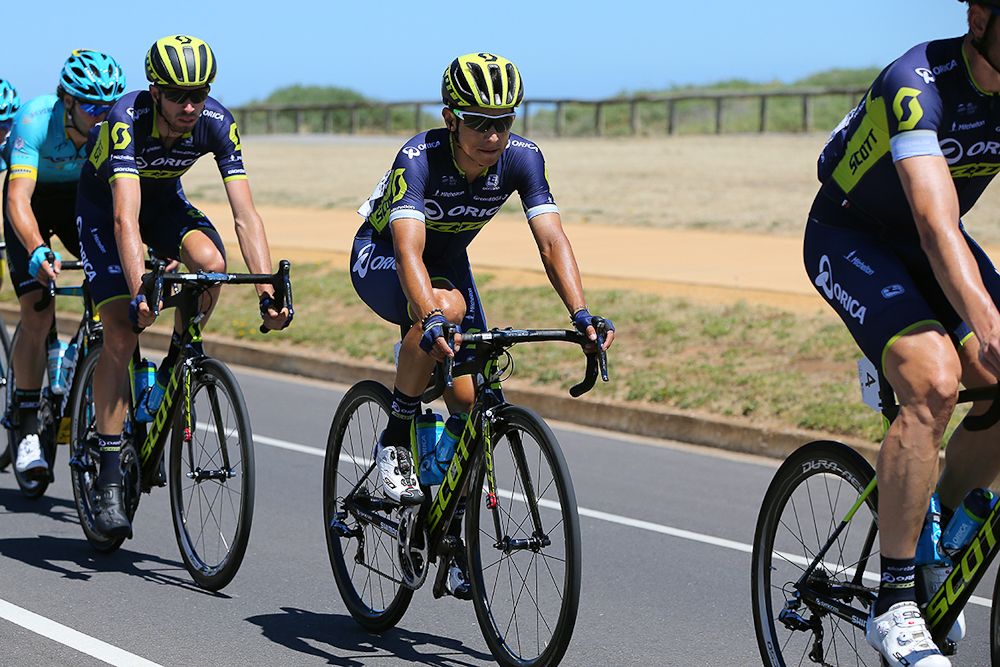 Esteban Chaves finished third on stage 5 and climbed to second overall.