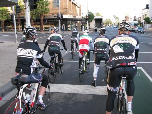 North Sydney's BikeBug had several riders down in Melbourne to show the professionals around, as the shop's parent company FRF Sports imports Colnago into Australia - the brand for which Paolo Bettini is an ambassador.