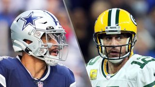 Dak Prescott and Aaron Rodgers will face off in the Cowboys vs Packers live stream