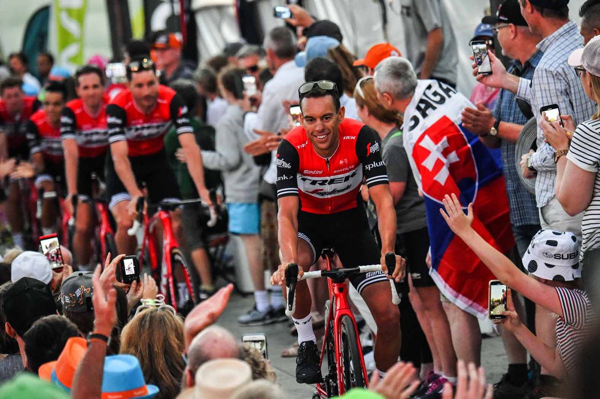 Richie Porte leads Trek-Segafredo at the Tour Down Under.