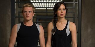 Josh Hutcherson and Jennifer Lawrence in The Hunger Games