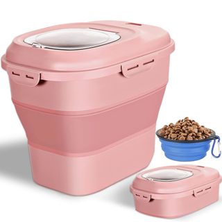 Gropecan Pink Dog Food Storage Container