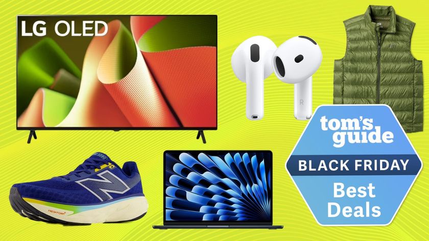 Collage of Black Friday products with Tom&#039;s Guide Black Friday Best Deals badge