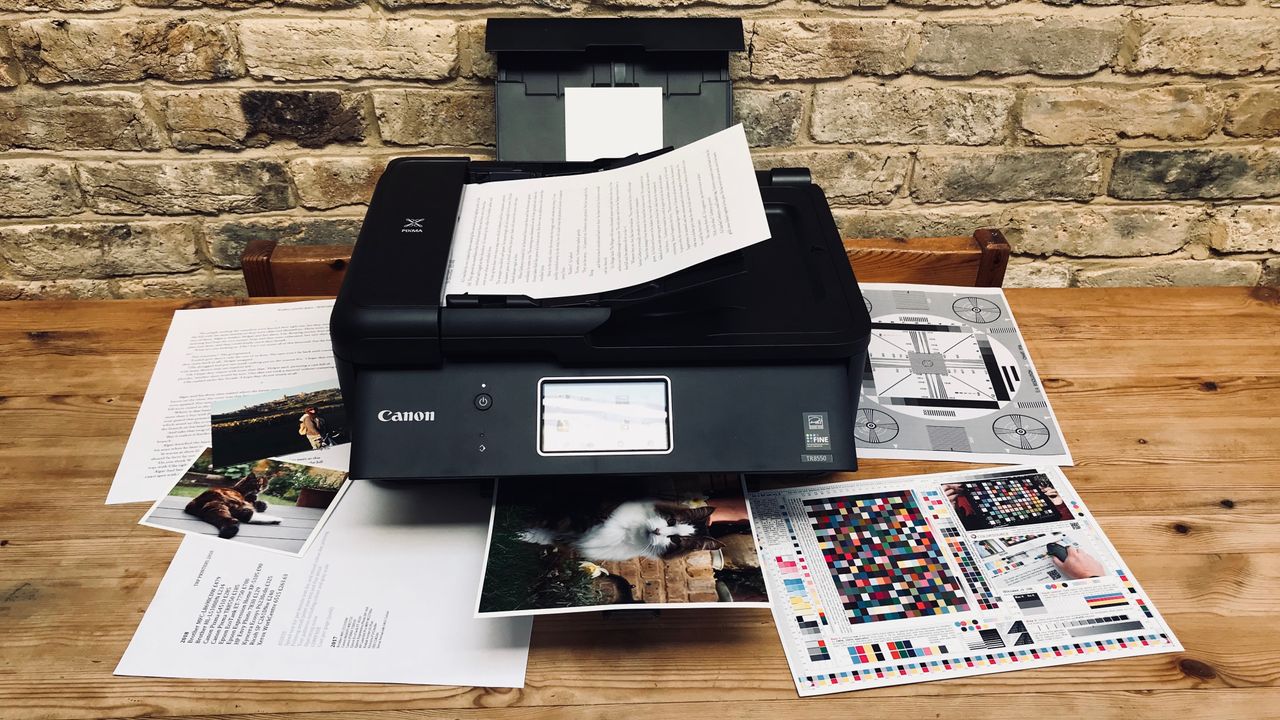 printer with test pages