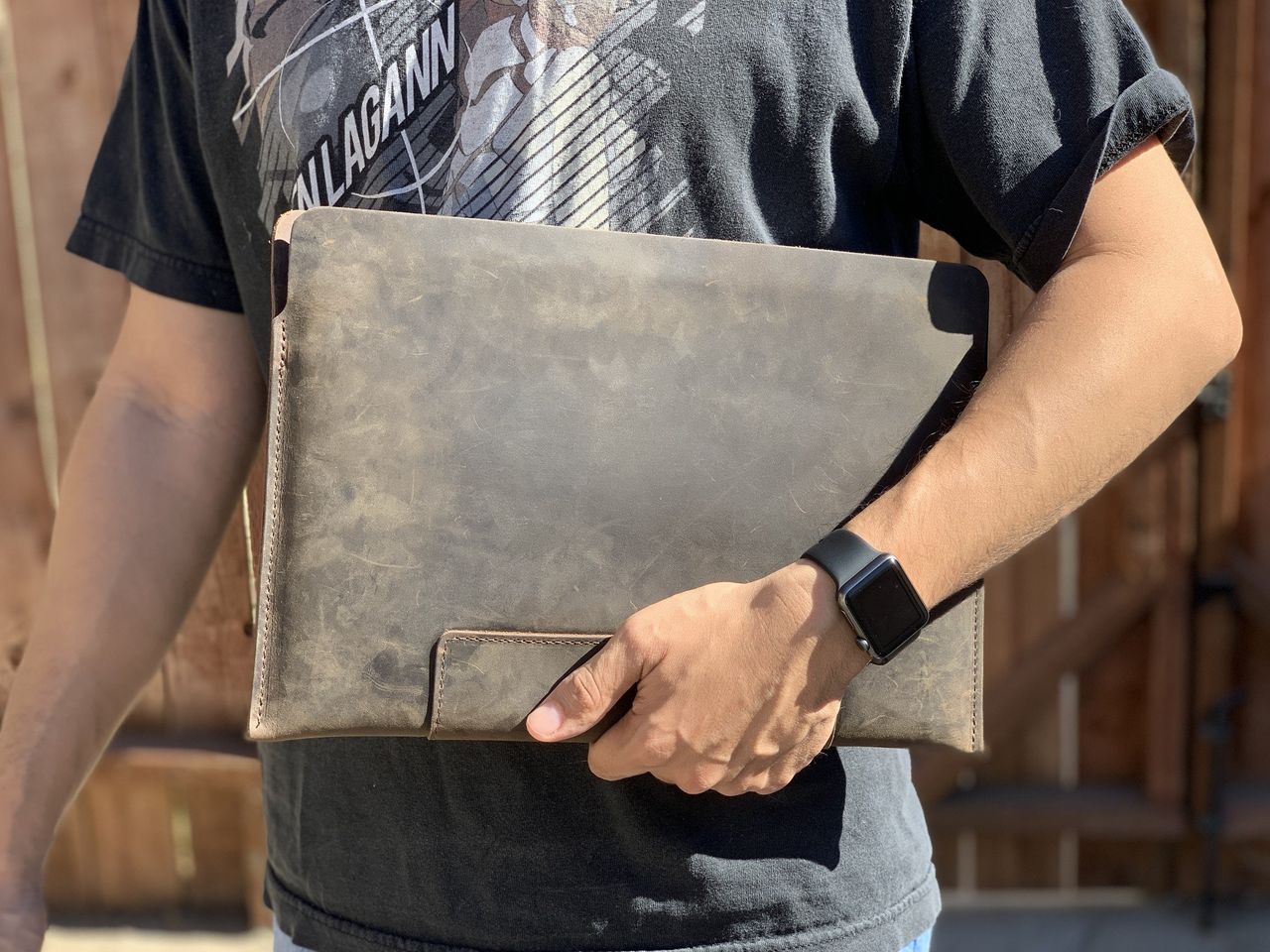 Waterfield Designs VERO Sleeve held in arm side view