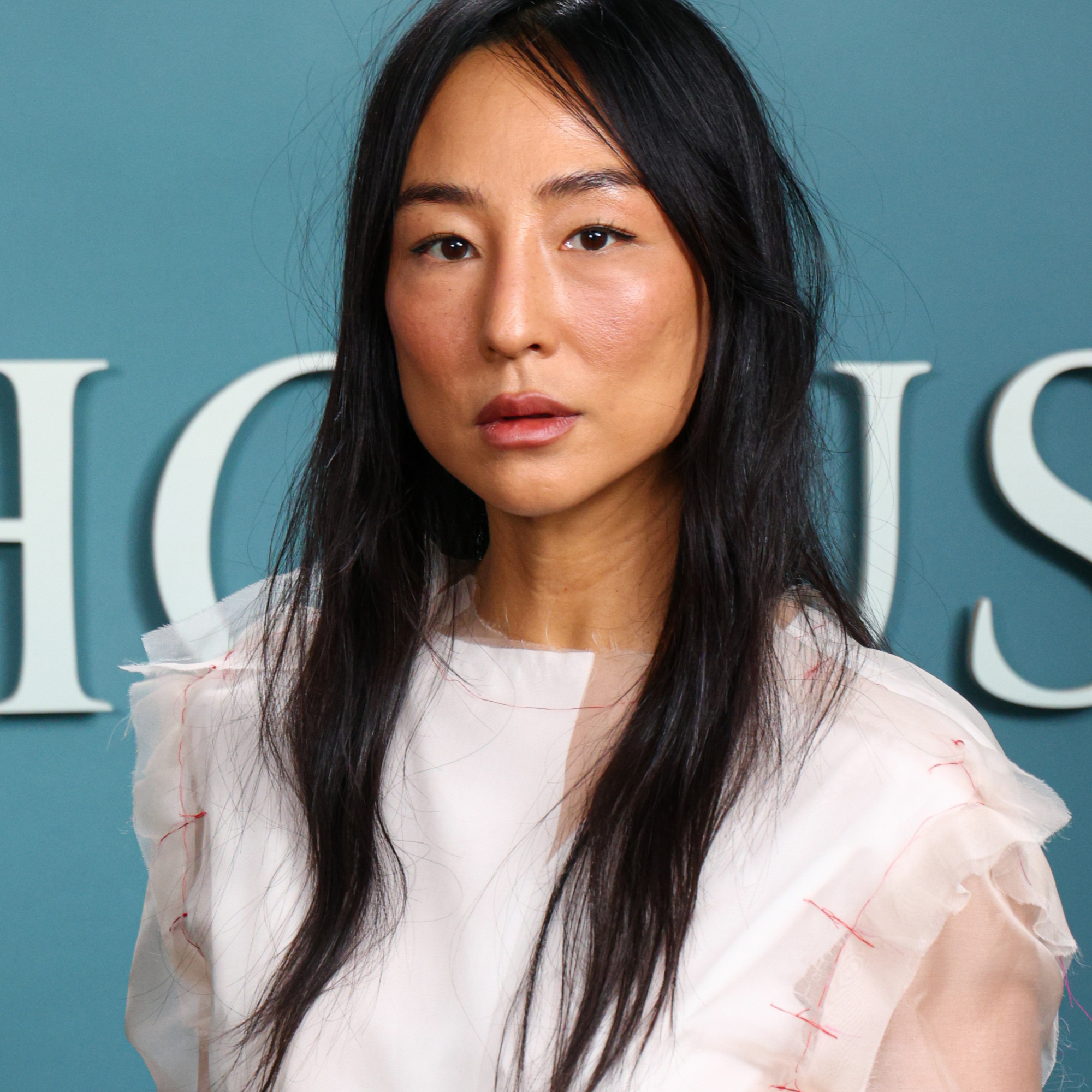 Greta Lee attends the photocall for "The Last House" at The Soho Hotel on August 02, 2026 in London, England. 
