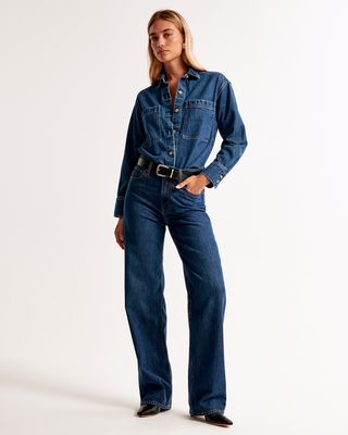 High Waisted Wide Leg Jeans