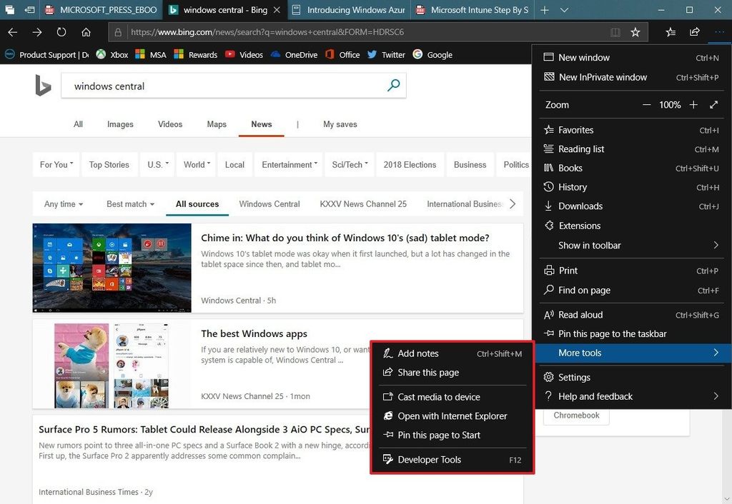 What's new with Microsoft Edge for the Windows 10 October 2018 Update ...