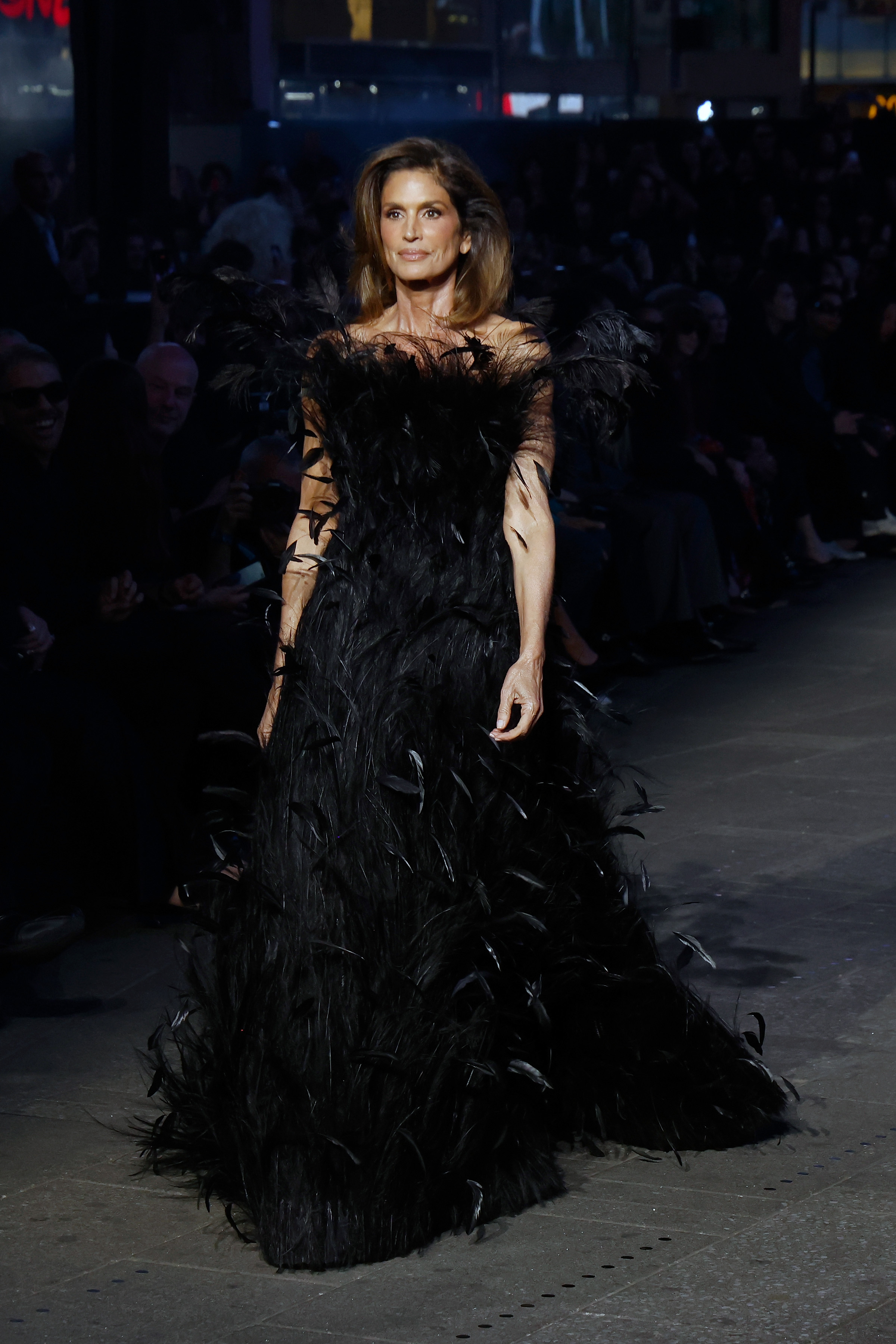 Celebrities walk the runway at Guccicore: Gucci Cruise 2027 at Times Square on May 16, 2026 in New York City