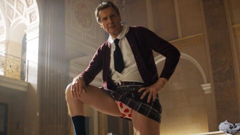 The Naked Gun Review: Liam Neeson And Pamela Anderson’s Legacyquel Saves Six Orphans, L.A., And Theatrical Comedy