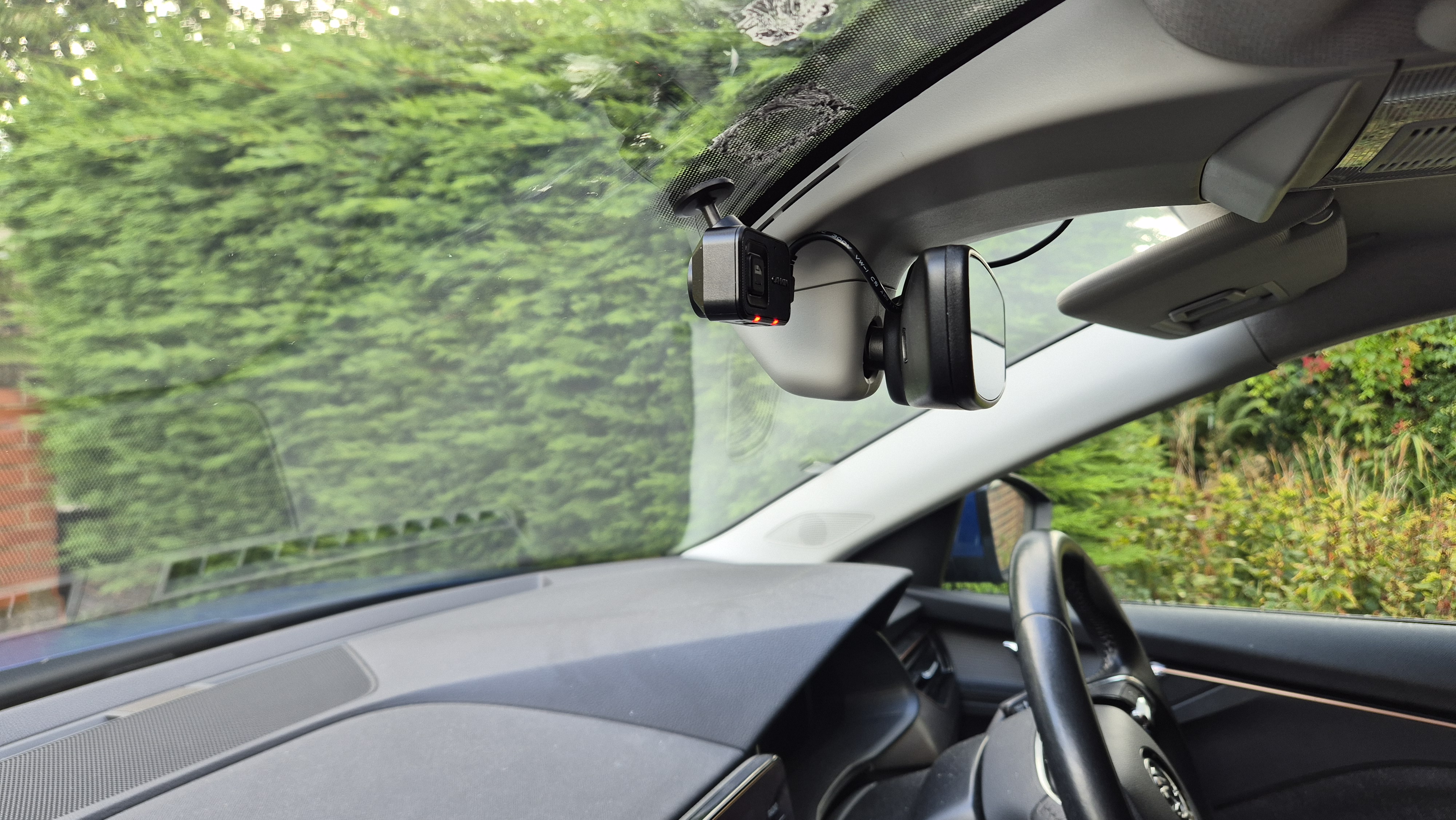 The Garmin Dash Cam mini 3 in use