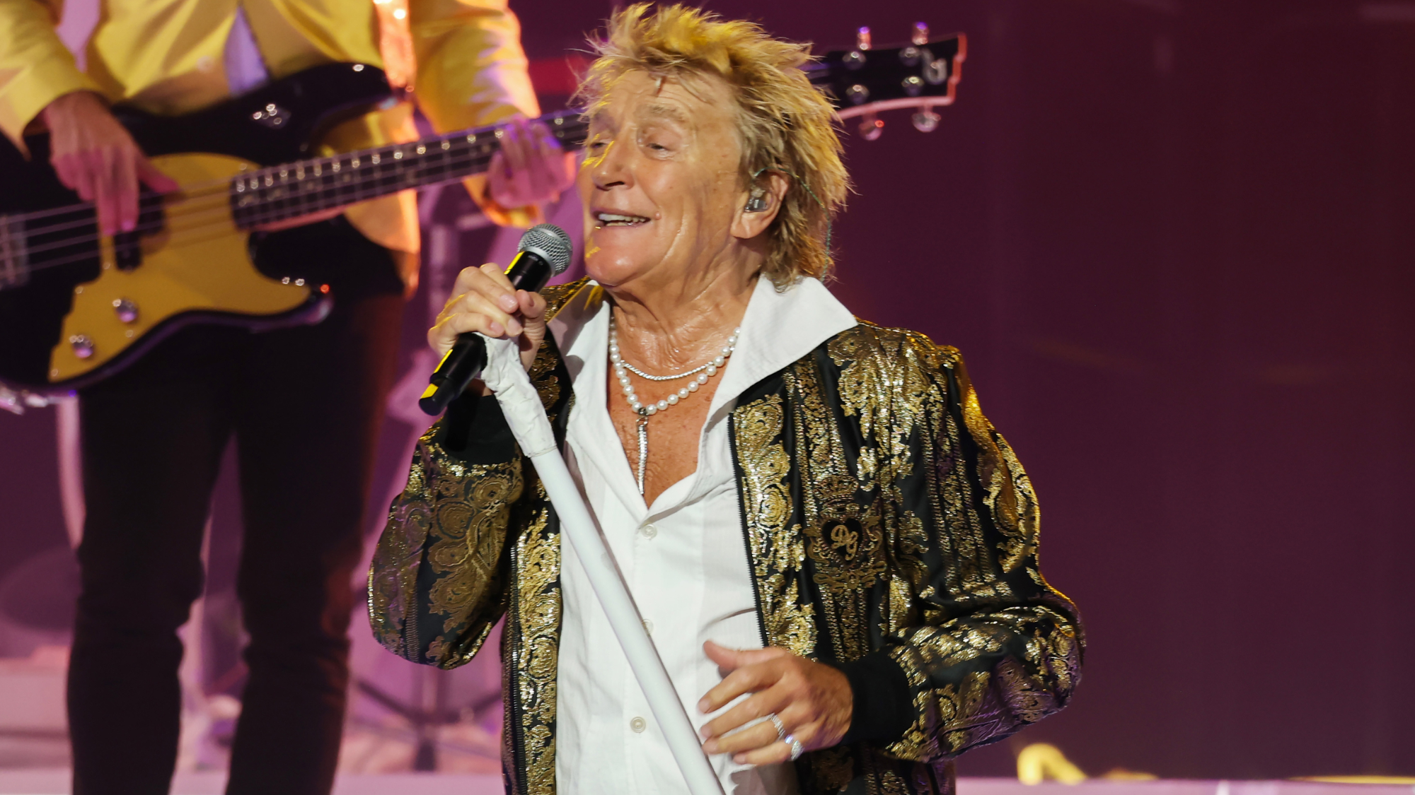 Rod Stewart performs at Northwell at Jones Beach Theater on July 31, 2026